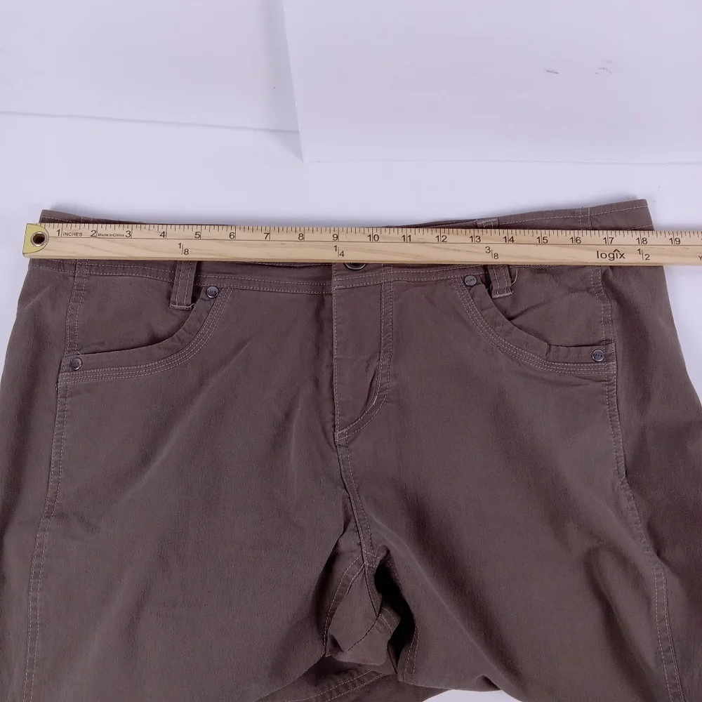 KÜHL Cargo Hiking Pants Womens Size 14 Regular Gray Taupe Outdoor Gorpcore
